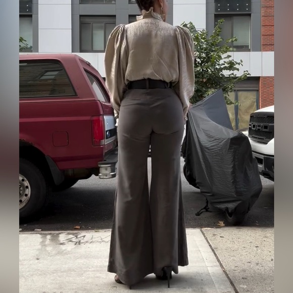 ANTHROPOLIE SILK TROUSERS - Picture 7 of 9